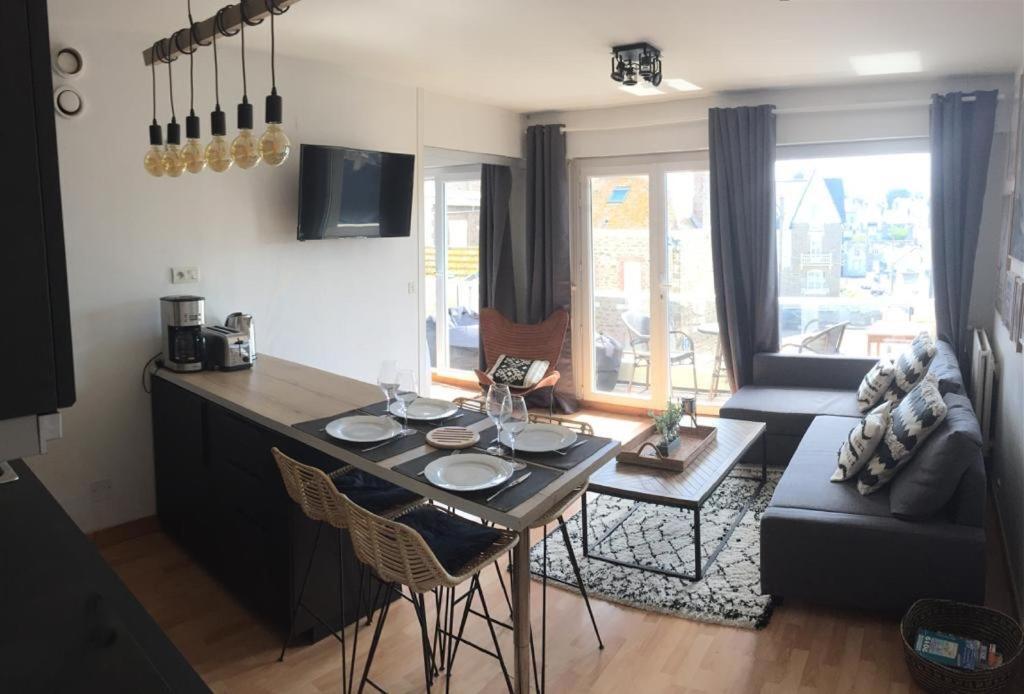 Appartement Les Pieds Dans L'Eau - Residence Sur La Plage Saint-Malo Buitenkant foto