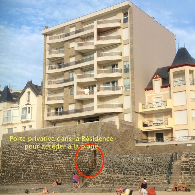 Appartement Les Pieds Dans L'Eau - Residence Sur La Plage Saint-Malo Buitenkant foto